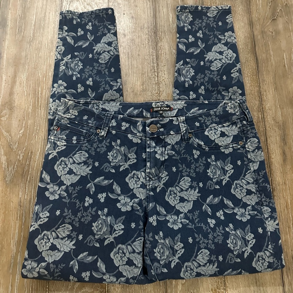 Dear John Blue Mini Pencil Jeggings for Casual Wear - Picture 3 of 13